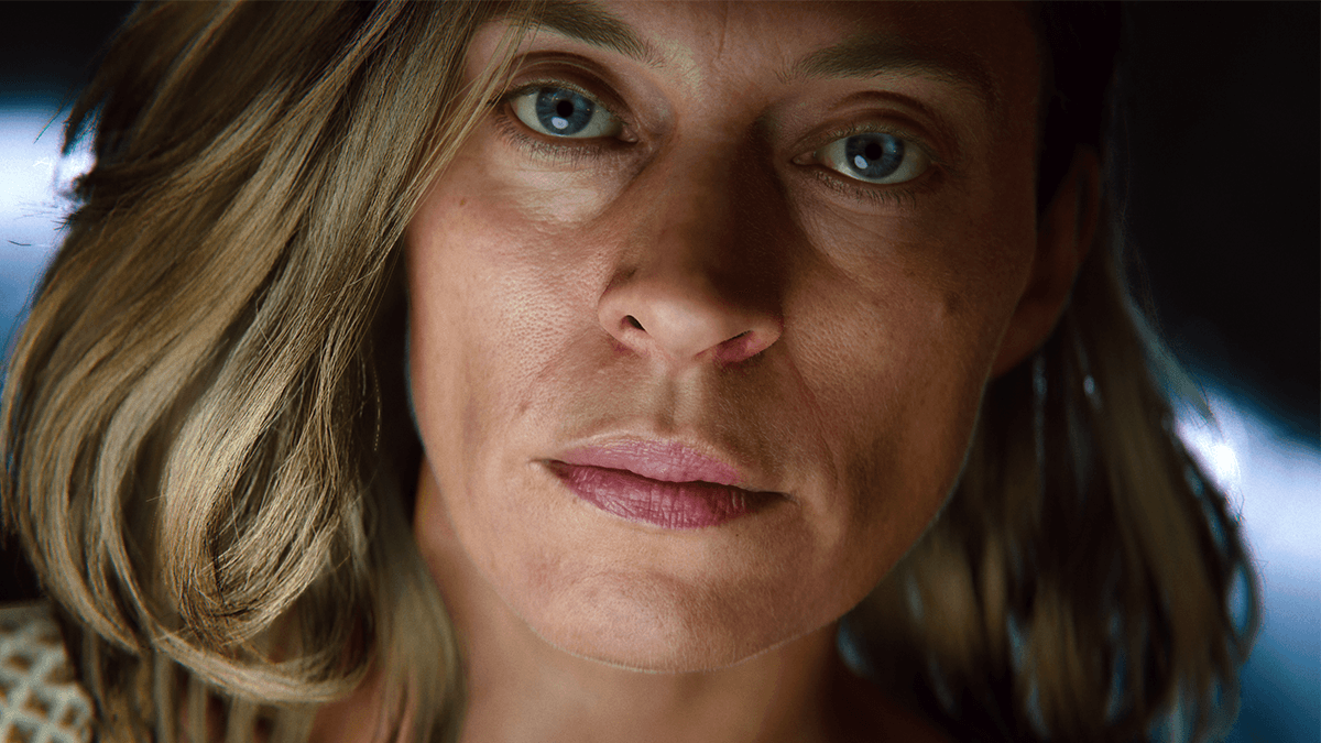 SFの設定における女性の顔